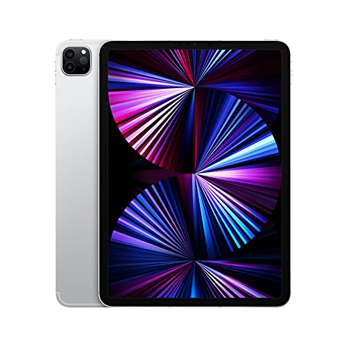 Apple 2021 iPad Pro (11 Pouces, Wi-FI + Cellular, 128 Go) - Argent (3ᵉ génération)